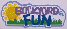 Summertime - Backyard Fun - Paper Piecing Scrapbook Embellishment Die Cuts