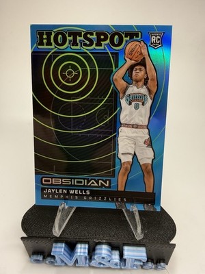 2024-25 Panini Obsidian Jaylen Wells #16 RC Rookie Hotspot Fire & Ice 4/30