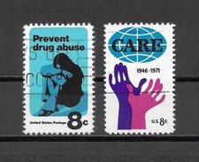 USA, stare znaczki z 1971 roku - stemplowane.