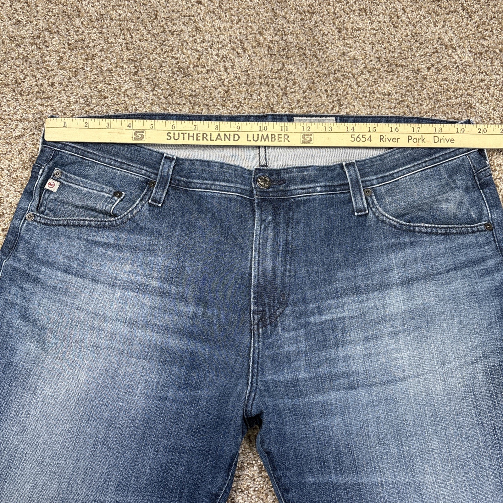 AG Adriano Goldschmied Jeans Men’s 38R (38x33) Denim The Tellis Modern Slim - View 9