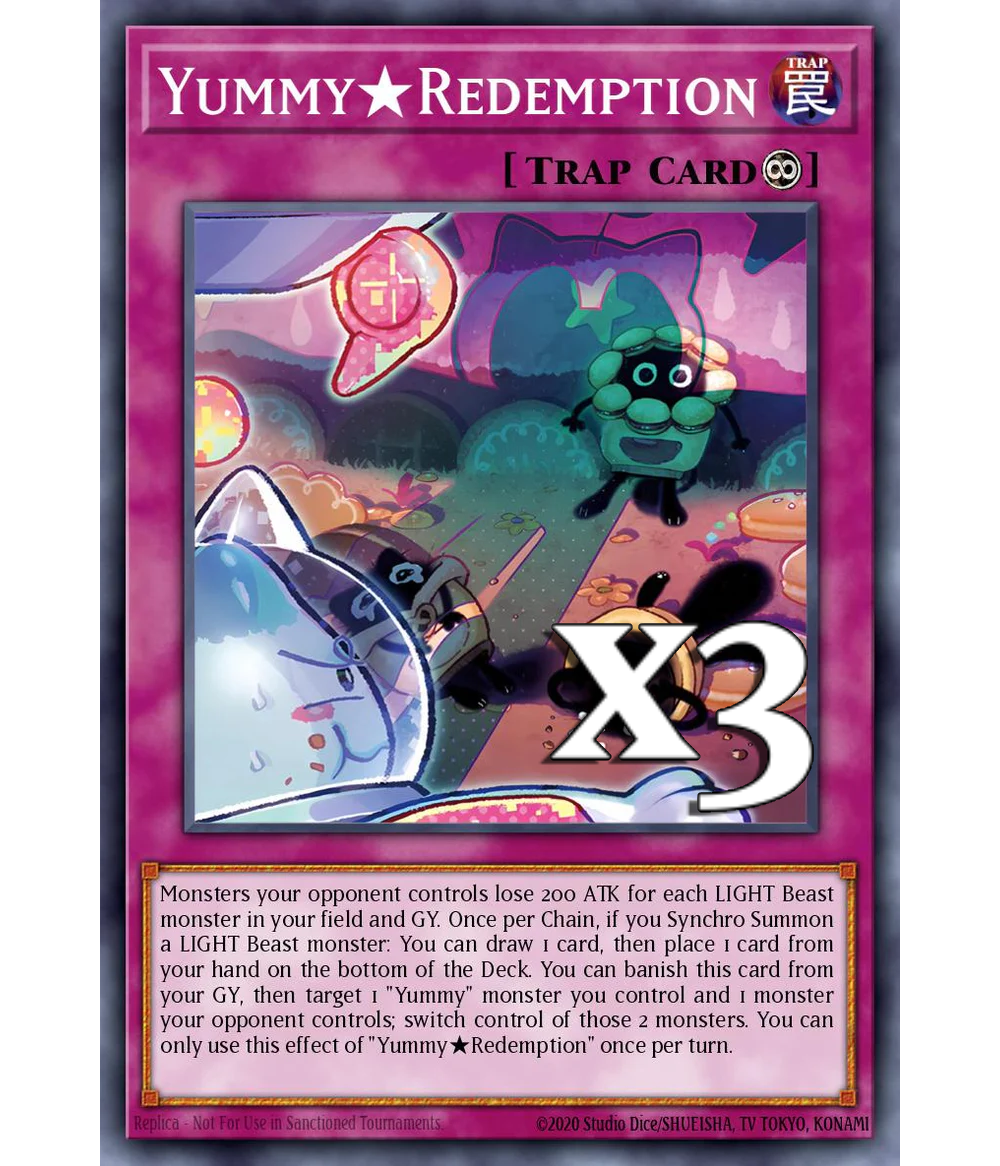 3x Yummy Redemption JUSH-EN026 Super Rare NM 1st Ed YUGIOH | eBay