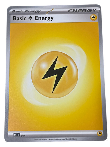 Pokemon TCG Basic Lightning Energy 004 Scarlet & Violet 2023 Yellow SVE EN