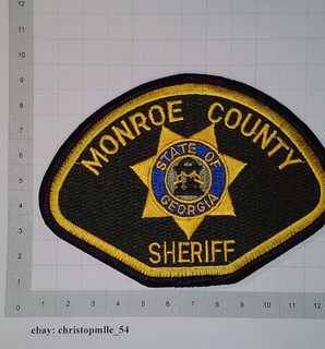 Georgia Monroe County Police Department US USA Patch Polizei Abzeichen Sheriff