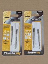 Image of 2 PACKS BLACK & DECKER PIRANHA U-SHANK JIGSAW BLADES SCROLL CUT FOR WOOD