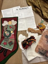 Dimensions Sunset Angel of Patchwork Christmas Stocking Felt Applique Kit