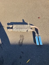 Austin Healey 3000 BJ8 ANSA Sport exhaust resonator chrome tailpipe section