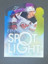 2025-26 Flair Jack Hughes Center Spot Light New Jersey Devils