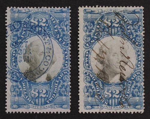 CKStamps: US Stamps Collection Scott#R123 Used Tiny Thin