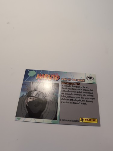 2006 Panini Naruto Kakashi Holo Foil Event Card #12 Way of the Ninja Anime - Picture 2 of 2