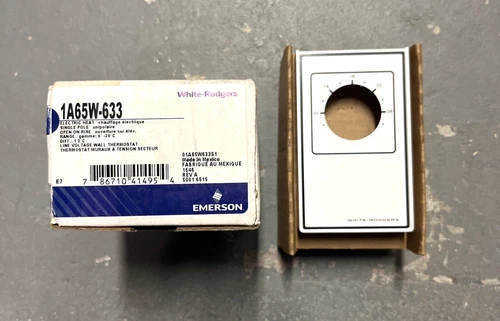 Emerson White-Rodgers Line Voltage Electric Heat Thermostat 120-277V,  1A65W-633