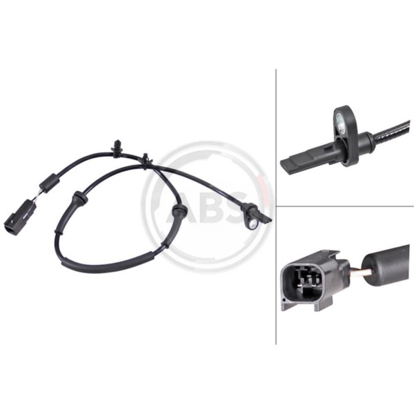 A.B.S. Sensor DrehzahlfüHler Vorne Links Rechts FüR Mazda 2 De_ DH_3 Brandneu-image