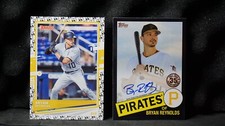 2 2020 Topps Bryan Reynolds 1985 Auto #85A-BR /199 Pirates + Donruss #160 /25