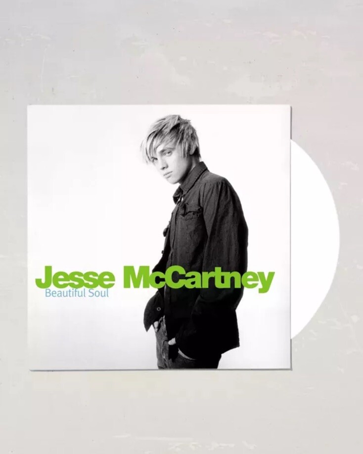 Jesse McCartney - Beautiful Soul Limited WHITE Vinyl Record Album New