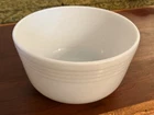 VTG PYREX #16  LG WHITE RIBBED MIXING BOWL PROB. HAMILTON BEACH MARKED PYREX USA