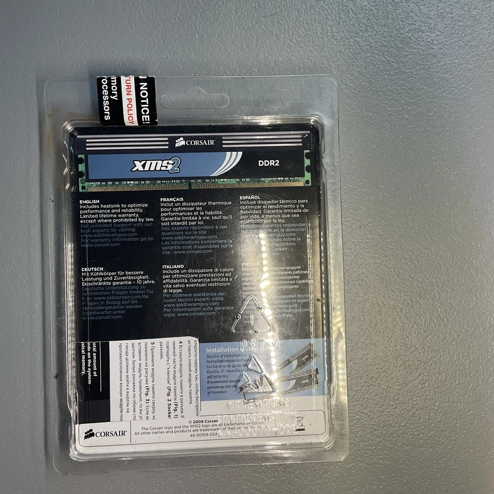 Corsair XMS2 4GB(2X2GB) DDR2 RAM Memory TWIN2X4096-6400C5 PC2-4200UCD5 - Image 3 of 4