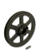 CAST IRON ELECTRIC MOTOR PULLEY SHEAVE 6.95", 1 SINGLE GROOVE FOR 3L 4L A BELTS