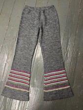 Bobbie Brooks Vintage 70's Gray Bell Bottom Sweater Pants