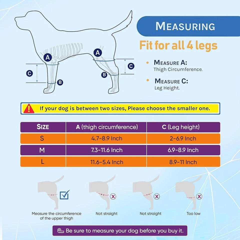 Dog Knee Brace for Torn Acl Hind Leg for Support with Cruciate Ligament Injury, - Image 2 of 4