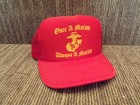 Vtg NOS "Once a Marine, Always a Marine" Corp SnapBack Cap Mesh Trucker Hat