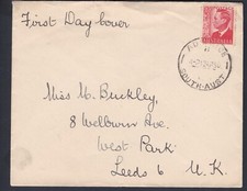 1950 KING GEORGE VI 2 1/2d PRE-DECIMAL STAMP UNOFFICIAL FIRST DAY COVER #B34