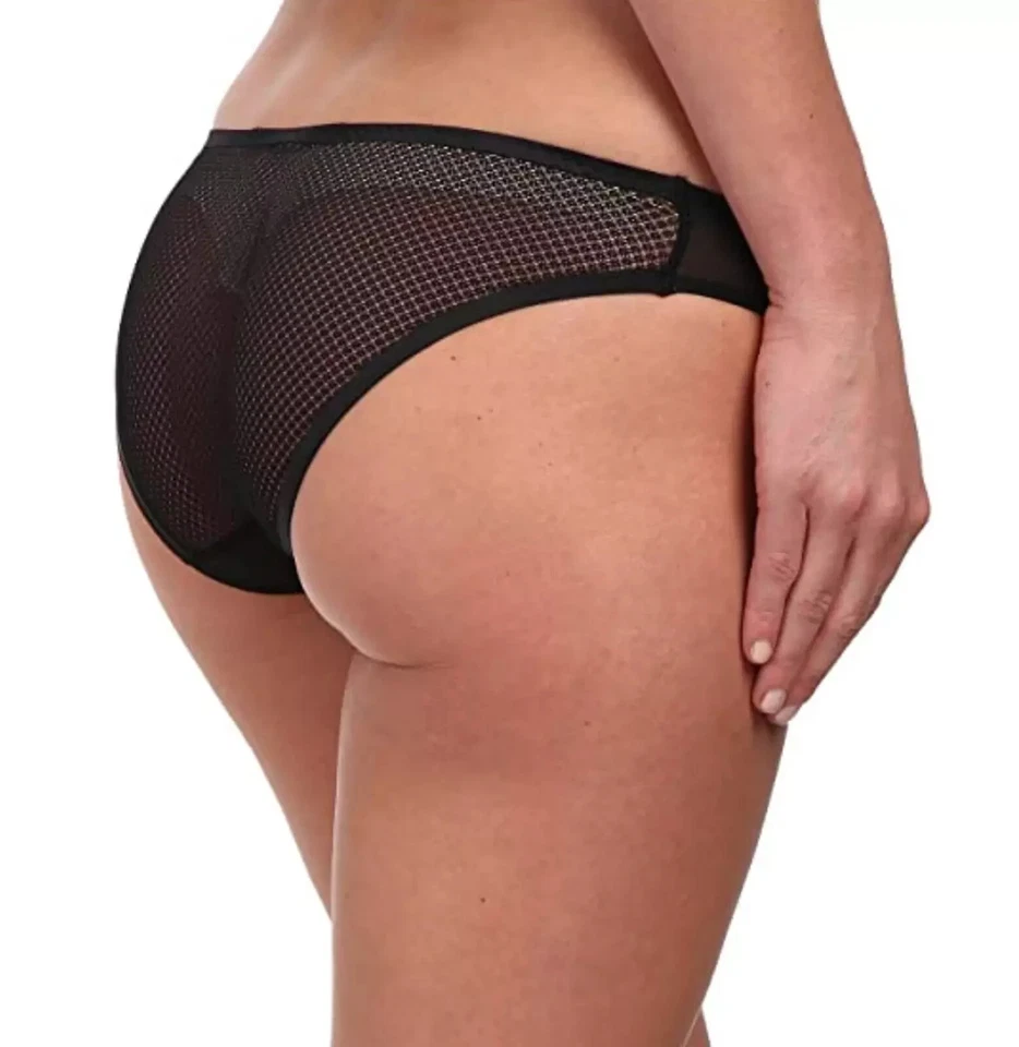 Stella McCartney L141015 Ropa Interior Negro Malla Bikini Calzoncillo Mujer’s Talla L Foto 2 de 2