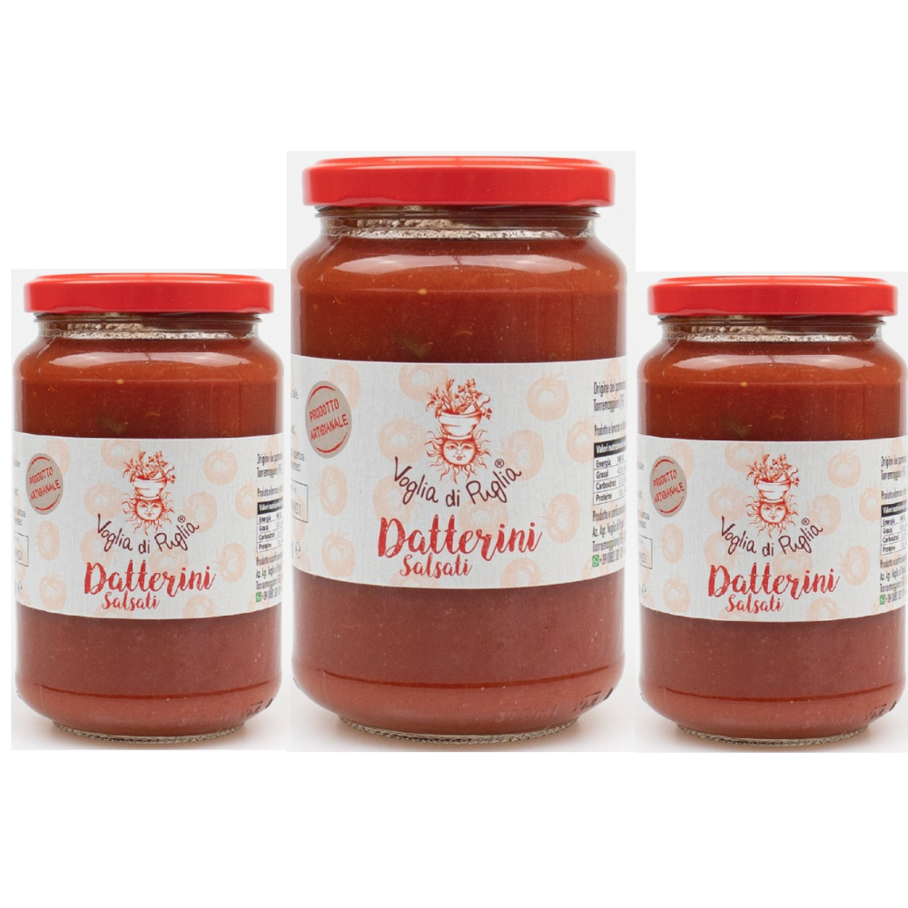 Voglia Di Puglia Datterini Artigianali Salsati Senza Additivi 300 Grammi