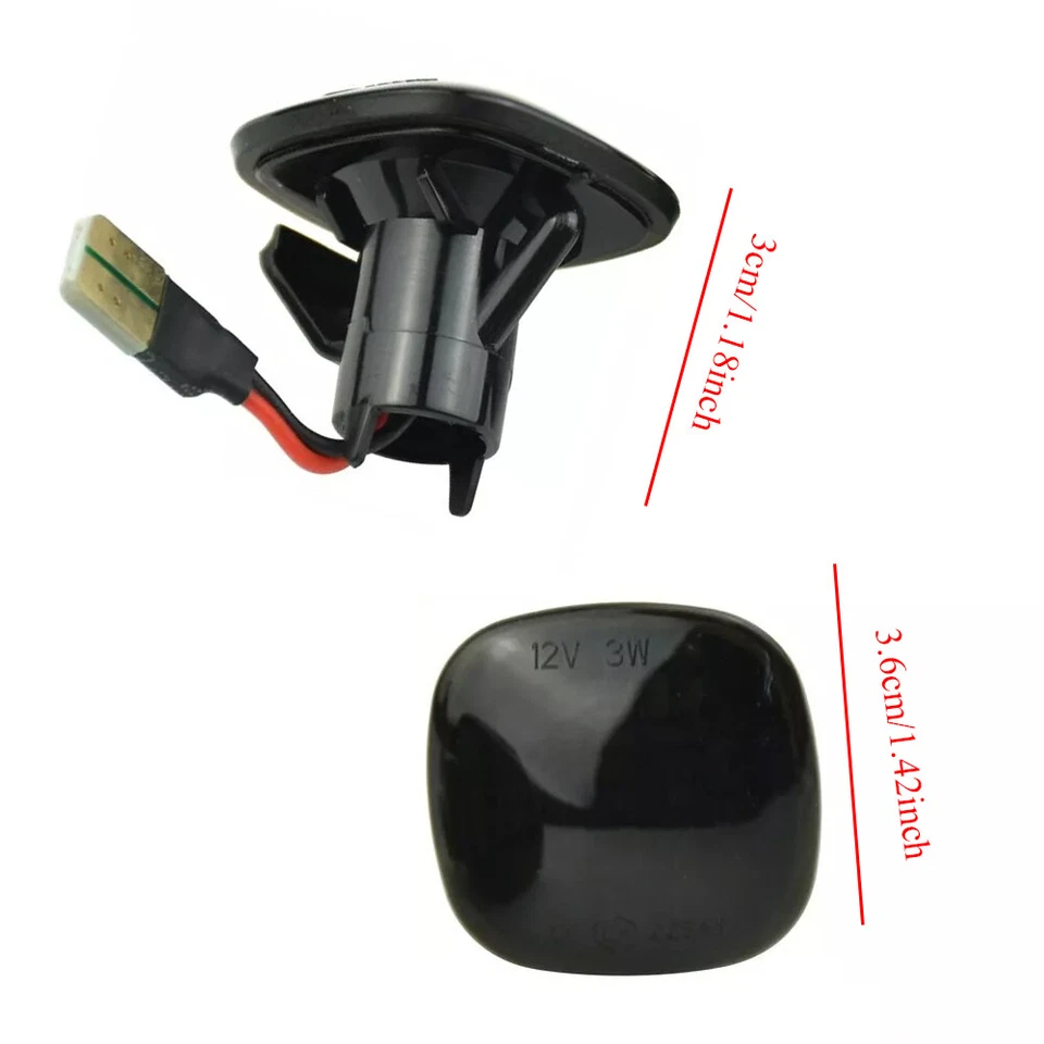 Fender Dynamic LED Side Marker Turn Signal Light Fit for Audi A3 1996-2000 - Image 3 of 4