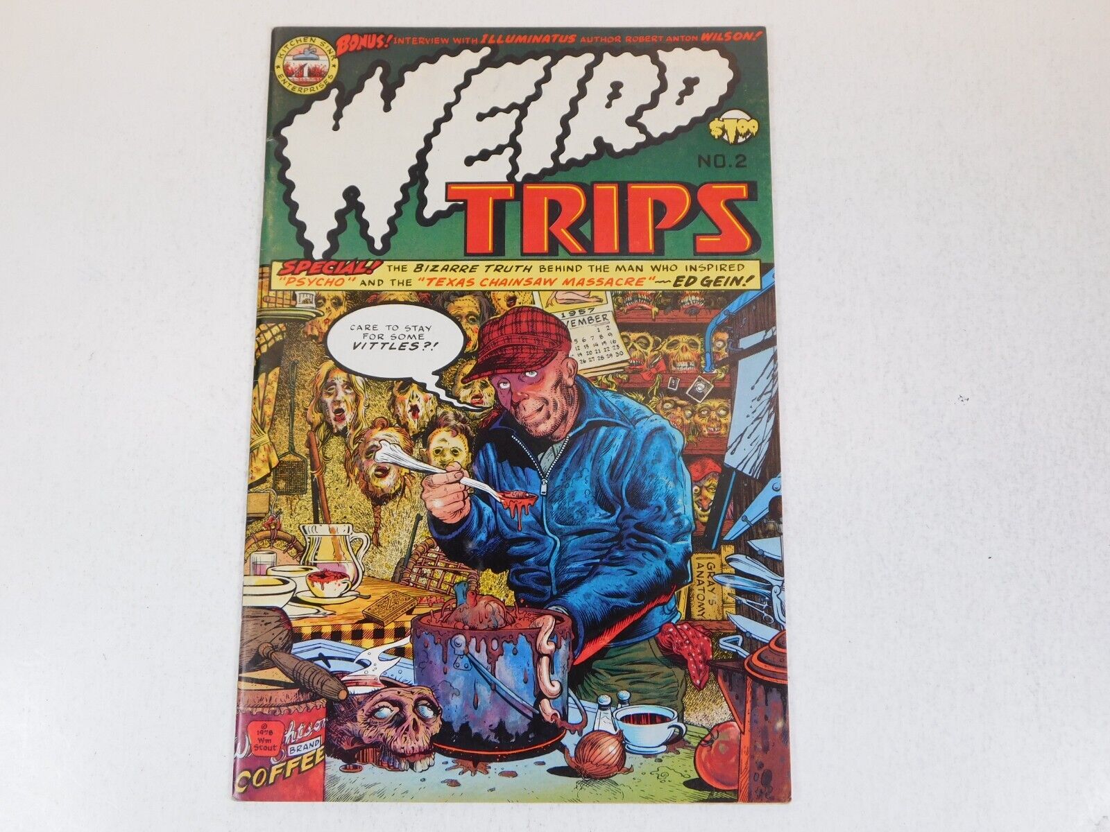 WEIRD TRIPS #2 1978 ED GEIN STORY - Comic Recalled & Banned By Family Lawsuit