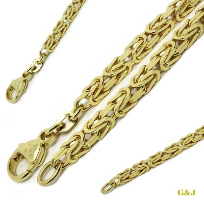 King's Chain 585 14K 1,8mm 45-60cm Classy Solid Yellow Necklace Made IN  Germany UK
