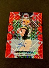 2023 PANINI MOSAIC SEAN CLIFFORD RED MOSAIC PRIZM REFRACTOR AUTO RC 049/199!
