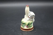 Fitz & Floyd Essentials Christmas Holiday Playing Kitten Cat Dinner Service Bell