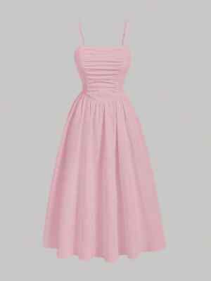 strapless open back dress Sassy Shortcake Grace Gingham Dress