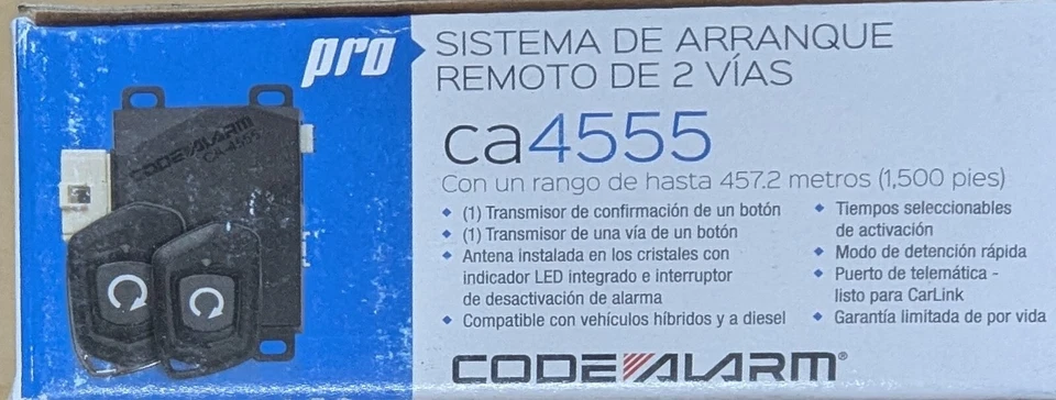 Código Alarma CA4555 Arrancador Remoto Coche 2 Vías LED Confirmación 1/4 Milla Rango Foto 3 de 4