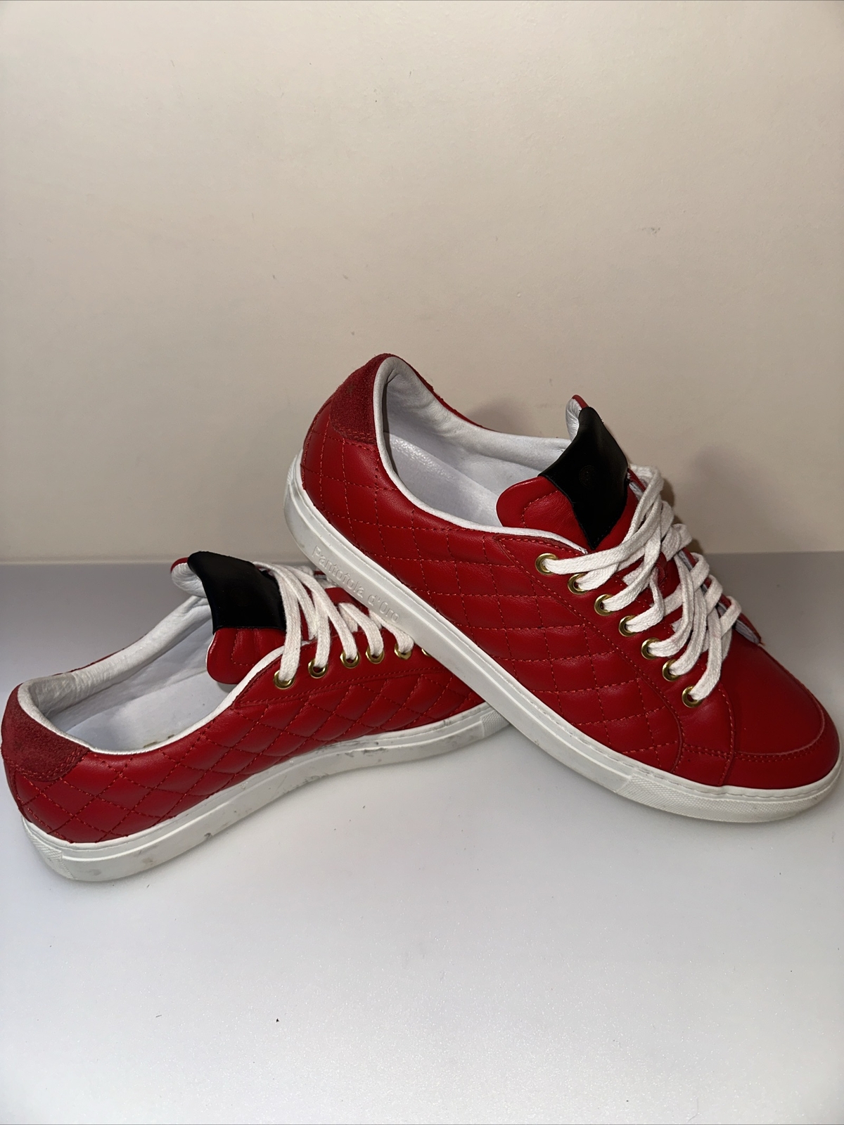 PANTOFOLA D’ORO Scarpe da ginnastica classiche Pantofola d'Oro di lusso in pelle taglia 9 UK 43 EU