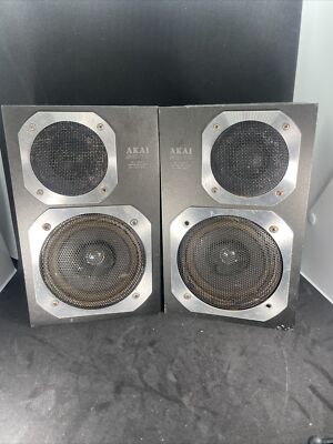 AKAI SW-7 II Speaker 2 Way System 80 Watts Vintage Working Good