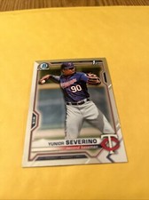 2021 Bowman Chrome Yunior Severino Minnesota Twins Rookie # BCP-140