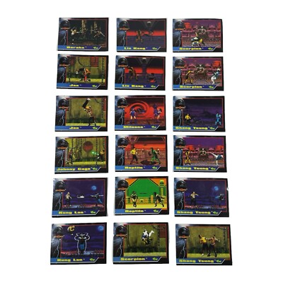 Lot of 18 Mortal Kombat II Classic Trading Cards 1992-4 Midway
