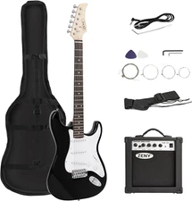 39In Full Size Electric Guitar with 10W Amp, Case and Accessories Pack Beginner