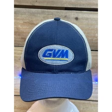 GVM Prowler Mens Graffiti Trucker Hat Blue Beige Adjustable Embroidered Logo OS