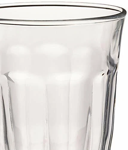 TUMBLER SET Drinking Tumblers Clear Glass Cup Pack of 6 By DURALEX 17.62oz