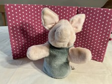 GUND/DISNEY PLUSH CLASSIC WINNIE THE POOH PIGLET HAND PUPPET, SOFT  CLEAN 