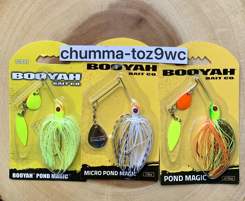 Booyah Pond Magic (Lote de 3) Spinnerbait, Bajo, ¡Nuevo! ¡Envío gratis! ¡NUEVO CON ETIQUETAS! Foto 3 de 4