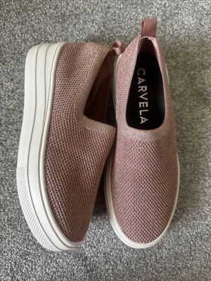 Carvela Campaign Comfort Women's Slip On Pink TRAINERS