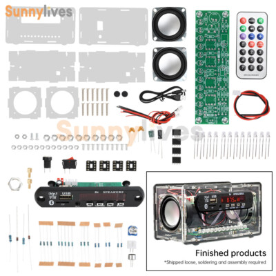 DIY Bluetooth Speaker Kit FM Radio DIY Electronic Kit Soldering Practice Project