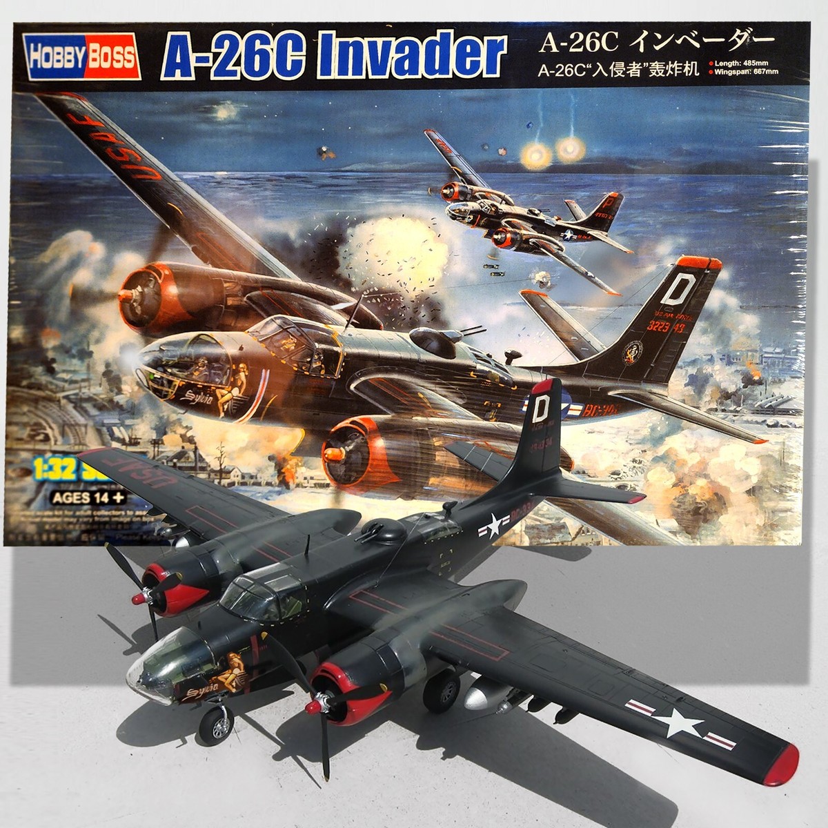 HOBBY BOSS 1/32 DOUGLAS A-26C INVADER KIT 83214 | eBay