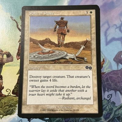Path of Peace Magic the Gathering MTG Urza's Saga 29/350 NM LP