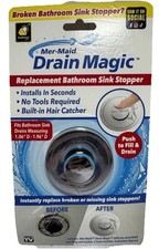 Mer-Maid Drain Magic Sink Stopper Push Pop Up Hair Catcher Bathroom