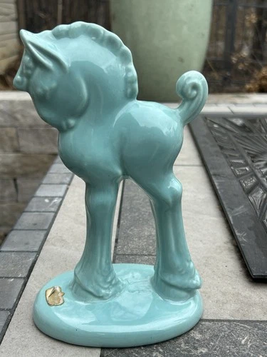 Royal Haeger Standing horse R 103 Rare Alice Blue Glaze