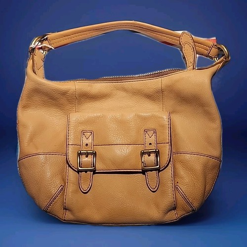 New Fossil Women's Tate Hobo Leather Shoulder Bag Light Tan NWT Free Shipping !!