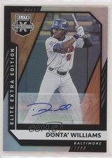 2021 Panini Elite Extra Edition Signatures Donta' Williams #106 Auto 0lt3